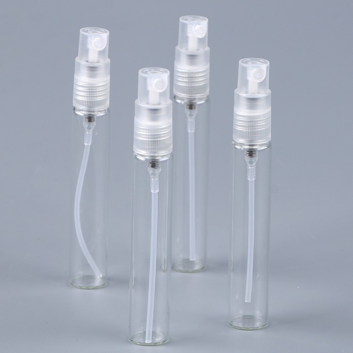Бутылка спрей с дозатором, 8 мл, набор 4 шт., размер 1 шт. &mdash; 1,2 &times; 1,2 &times; 9,2 см