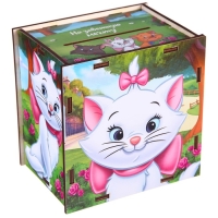 Копилка деревянная с цифрами, 12х12х8.6 см, Коты аристократы Копилка деревянная с цифрами, 12х12х8.6 см, Коты аристократы