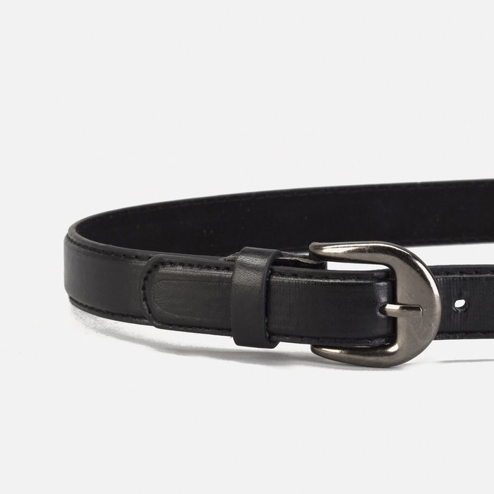 Ремень детский, ширина 2,2 см, винт, пряжка металл, цвет чёрный Ремень детский, ширина 2,2 см, винт, пряжка металл, цвет чёрный