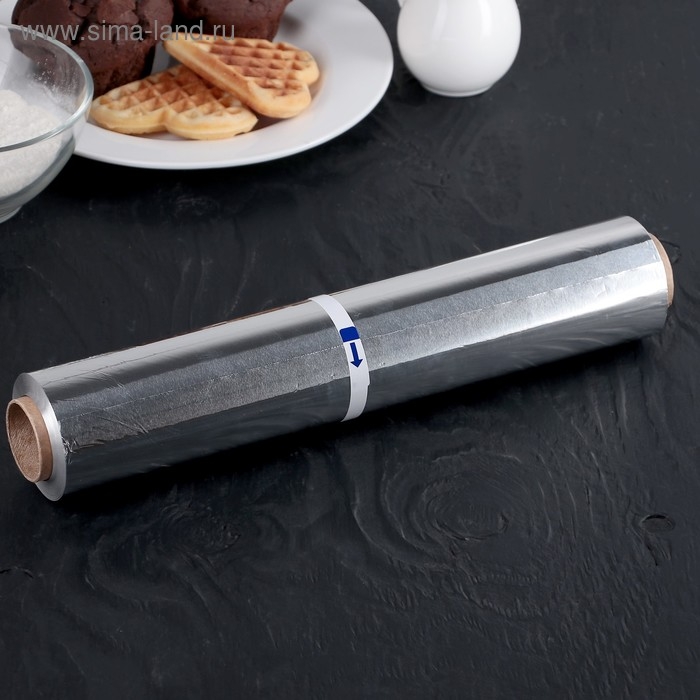 Фольга пищевая алюминиевая &laquo;Особо прочная&raquo;, 29 см &times; 100 м, 14 мкм