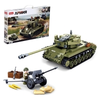 Конструктор Армия ВОВ «Боевой танк Супер Першинг», 742 детали Конструктор Армия ВОВ «Боевой танк Супер Першинг», 742 детали