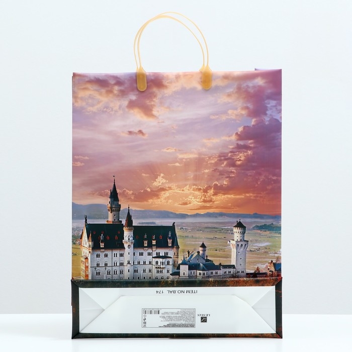 Пакет Пакет "Замок в Баварии", мягкий пластик, 42 x 32 см, 130 мкм