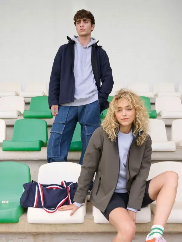 Куртка софтшелл с капюшоном мужская Race Men, темно-серая, размер S