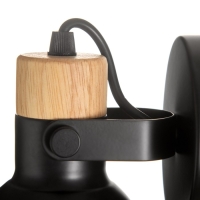 Бра "Адела" Е27 40Вт черный 14х23х11 см