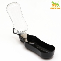 Поилка прогулочная фигурная, 500 мл, с мягким носиком, чёрная Поилка прогулочная фигурная, 500 мл, с мягким носиком, чёрная