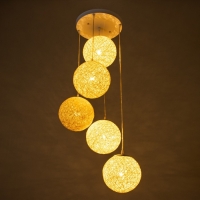 Светильник BayerLux "Ротанг" 5хЕ27 40Вт бежевый 35х35х35-150см Светильник BayerLux "Ротанг" 5хЕ27 40Вт бежевый 35х35х35-150см