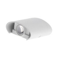 Светильник фасадный «Полусфера», FSD-074, 2 Вт, 4000К, 1 луч, IP65, 220 В, пластик, белый Светильник фасадный «Полусфера», FSD-074, 2 Вт, 4000К, 1 луч, IP65, 220 В, пластик, белый