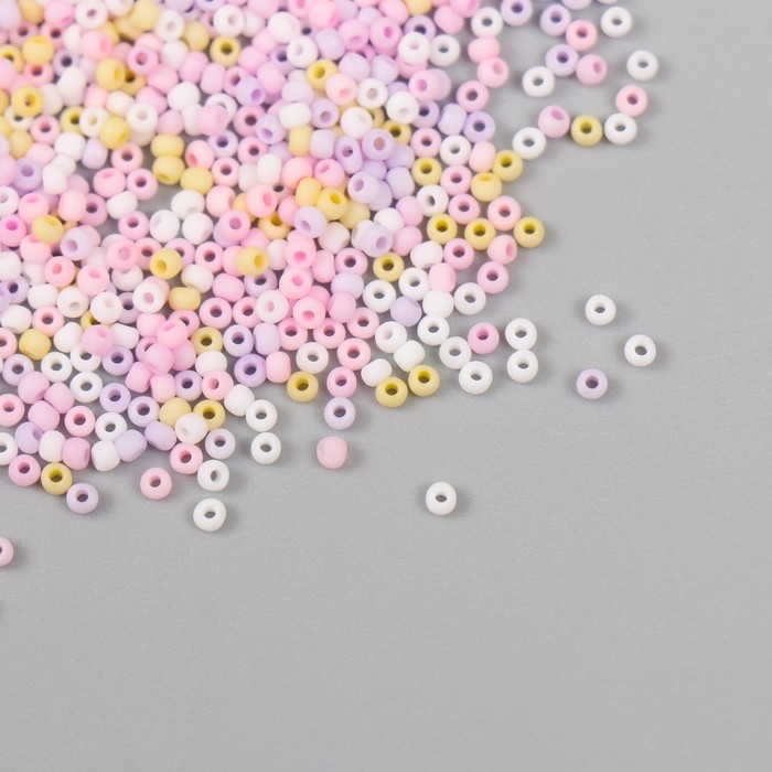 Бисер стекло 11/0 Бисер стекло 11/0 "Матовый. Меланж макарун" 10 гр