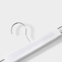 Вешалки для брюк и юбок Доляна, 29,5×13 см, 10 шт, с зажимами, цвет белый Вешалки для брюк и юбок Доляна, 29,5×13 см, 10 шт, с зажимами, цвет белый