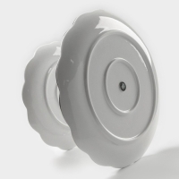 Этажерка - фруктовница круглая &laquo;Стильный мишка&raquo;, 2 яруса, d=18,5/26 см, керамика, цвет белый