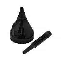 Воронка для ГСМ, с сеткой, разборная, гофрированная, чёрная, 140 мм Воронка для ГСМ, с сеткой, разборная, гофрированная, чёрная, 140 мм