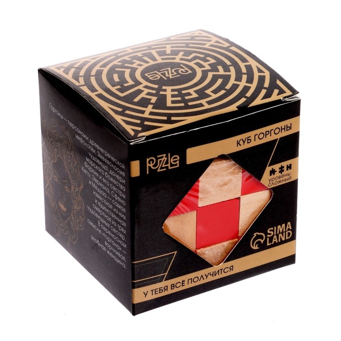 Головоломка деревянная Игры разума &laquo;Куб Горгоны&raquo; МИКС