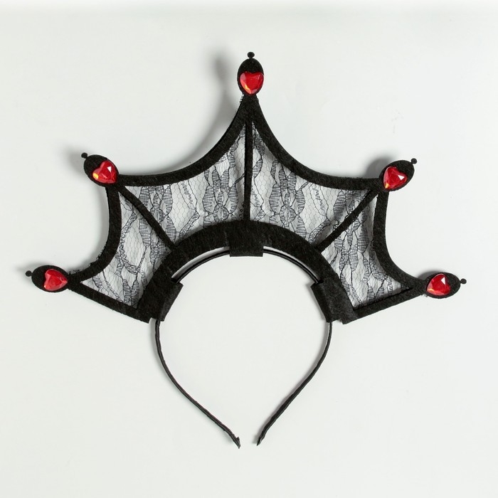 Хэллоуин. Ободок для волос карнавальный &laquo;Королева пауков&raquo;
