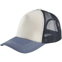 Бейсболка Blink, молочно-белая с синим (деним) Бейсболка Blink, молочно-белая с синим (деним)