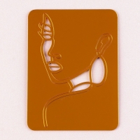 Украшение для торта «Девушка с серьгой», цвет золото Украшение для торта «Девушка с серьгой», цвет золото