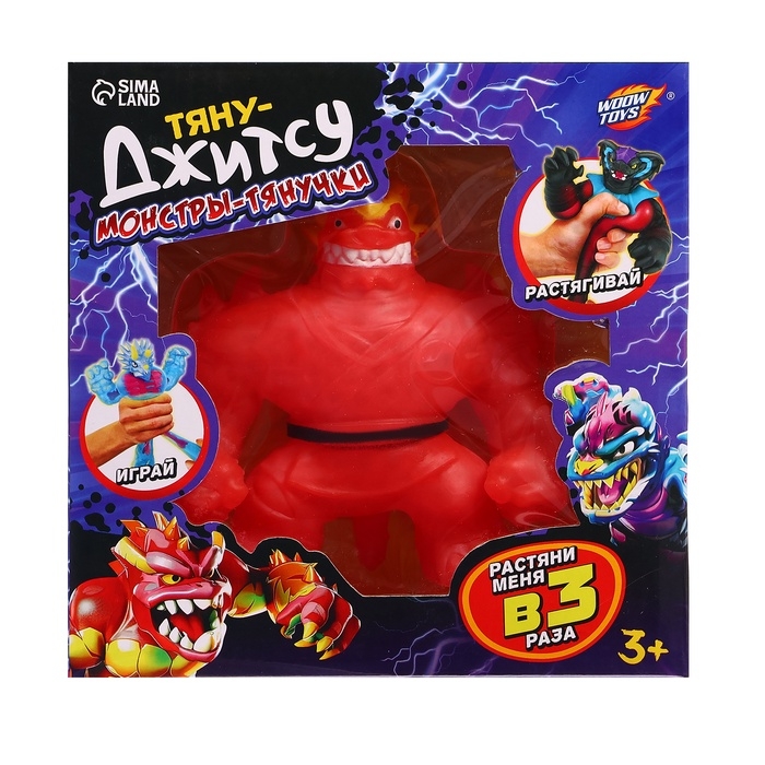 Фигурка &mdash; тянучка антистресс &laquo;Монстр. Тяну-джитсу&raquo;, цвет красный