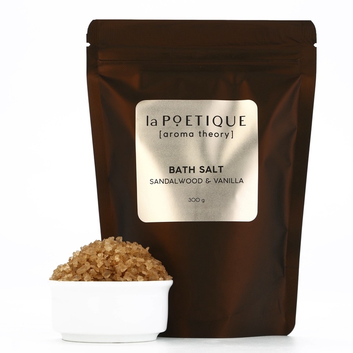 Соль для ванны, 300 г, аромат сандала и ванили, LA POETIQUE Соль для ванны, 300 г, аромат сандала и ванили, LA POETIQUE