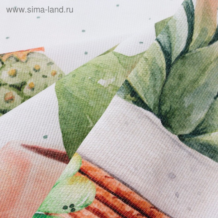 Скатерть Этель &laquo;Кактусы&raquo; 220х147 см, 100% хлопок, рогожка 160 гр/м2