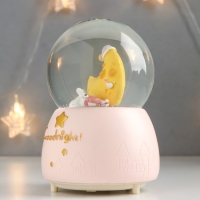 Сувенир полистоун водяной шар свет, музыка "Пёсик спит у месяца" 13х8х8 см Сувенир полистоун водяной шар свет, музыка "Пёсик спит у месяца" 13х8х8 см