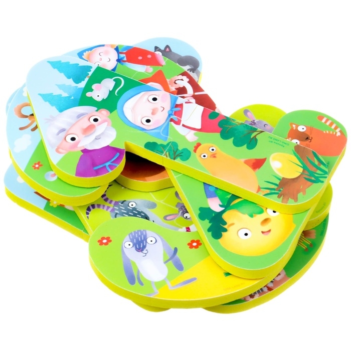 Мягкий пазл для малышей &laquo;Учим цифры: Сказки&raquo;, 5 пазлов, Крошка Я