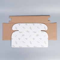 Коробка подарочная сборная, упаковка, &laquo;Веточки&raquo;, белый, 27 х 21 х 9 см