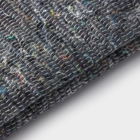 Салфетка - тряпка хозяйственная Доляна, 80&times;100 см, плотность 180 г/м&sup2;, строчка 2,5 мм, с оверлоком, цвет серый