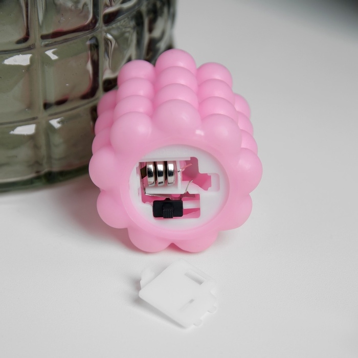 Светодиодная фигура &laquo;Свеча шарики&raquo; 5х5 см, батарейки АG13х3 (в комплекте), свечение теплое белое