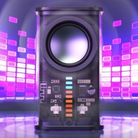 Портативная колонка BYZ К07, 5 Вт, 600 мАч, ВТ 5.1, функция TWS, чёрная