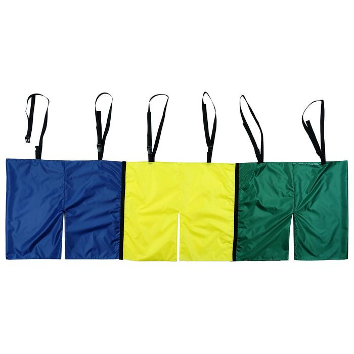 Шорты эстафетные для троих, с лямками, взрослые, цвета МИКС Шорты эстафетные для троих, с лямками, взрослые, цвета МИКС