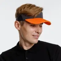 Козырек Grand Slam, темно-серый с оранжевым