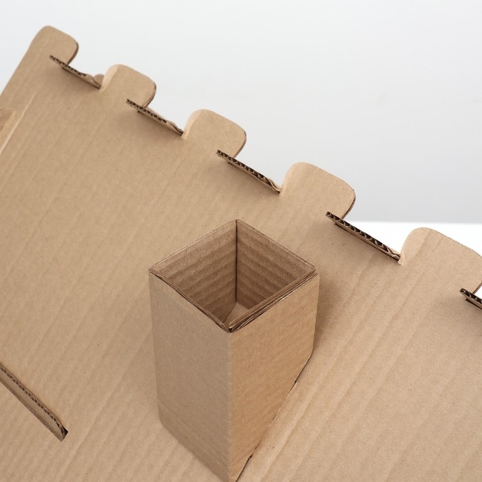 Дом-конструктор для кошек, 59 х 30 х 47 см, крафт Дом-конструктор для кошек, 59 х 30 х 47 см, крафт