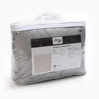 Покрывало LoveLife Tufting: Орнамент цв.серый,  240*230&plusmn;5см, микрофайбер, 100% п/э