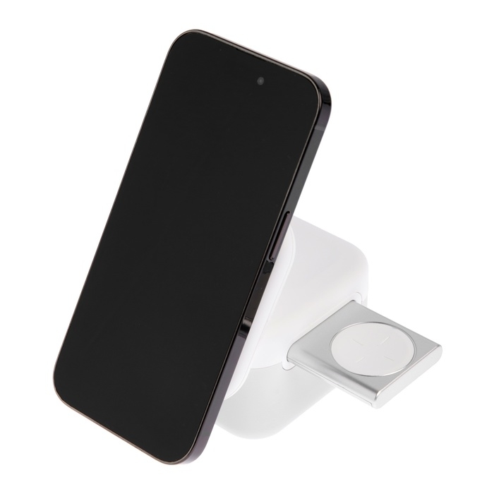 Беспроводное зарядное устройство 3 в 1 H31, 15 W, подсветка, Type-C, белая Беспроводное зарядное устройство 3 в 1 H31, 15 W, подсветка, Type-C, белая