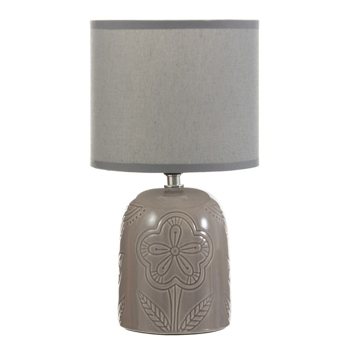 Настольная лампа Настольная лампа "Монако" Е14 40Вт серый 16х16х29 см RISALUX