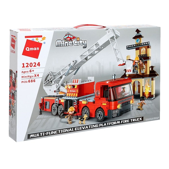 Конструктор Огнеборцы &laquo;Пожар в многоэтажке&raquo;, 686 деталей