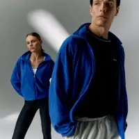 Куртка флисовая унисекс Fliska, ярко-синяя, размер XL/XXL Куртка флисовая унисекс Fliska, ярко-синяя, размер XL/XXL