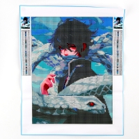 Алмазная мозаика на новый год с частичным заполнением на холсте &laquo;Змея&raquo;, 30 х 40 см, новогодний набор для творчества, символ года 2025