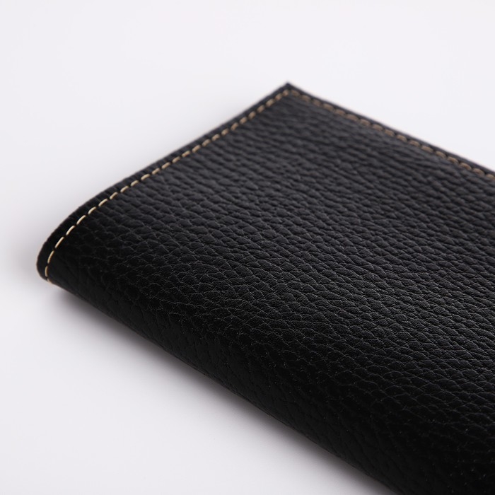 Обложка для паспорта, цвет чёрный