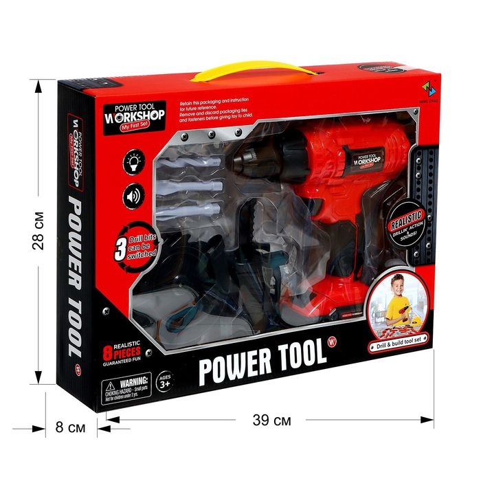 Шуруповёрт с насадками &laquo;Мастер на все руки&raquo;, насадка пила и лобзик в комплекте