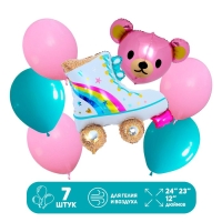 Набор шаров «Девочке», латекс, фольга набор 7 шт. Набор шаров «Девочке», латекс, фольга набор 7 шт.