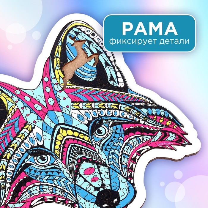 Пазл деревянный фигурный «Енот», 83 элементов Пазл деревянный фигурный «Енот», 83 элементов