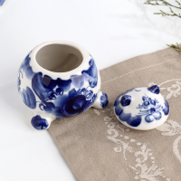 Солонка &laquo;Кот&raquo;, гжель