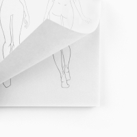 Скетчбук с шаблоном фигуры А5, 40 л &laquo;Девушка в черном&raquo;