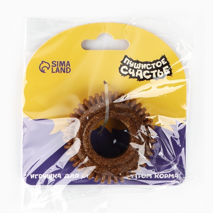 Игрушка для собак жевательная со ароматом корма &laquo;Шина&raquo;, 7 х 7 см