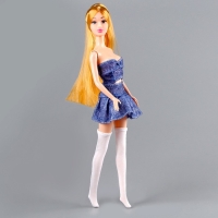 Гольфы выше колена для куклы, цвет белый Гольфы выше колена для куклы, цвет белый