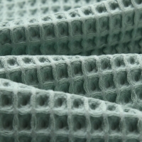 Полотенце вафельное банное Этель "Boho" 45*90 см, цв. мятный, 100% хл