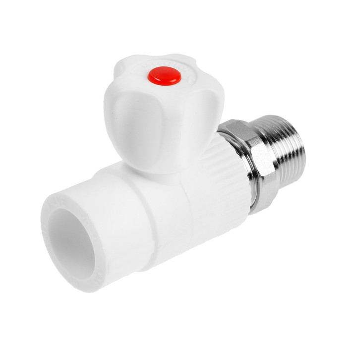 Кран радиаторный MeerPlast, 25x3/4 Кран радиаторный MeerPlast, 25x3/4", полипропиленовый, прямой