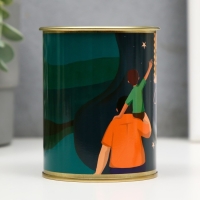 Носки в банке "Для любимого папы" (внутри носки мужские, цвет чёрный)