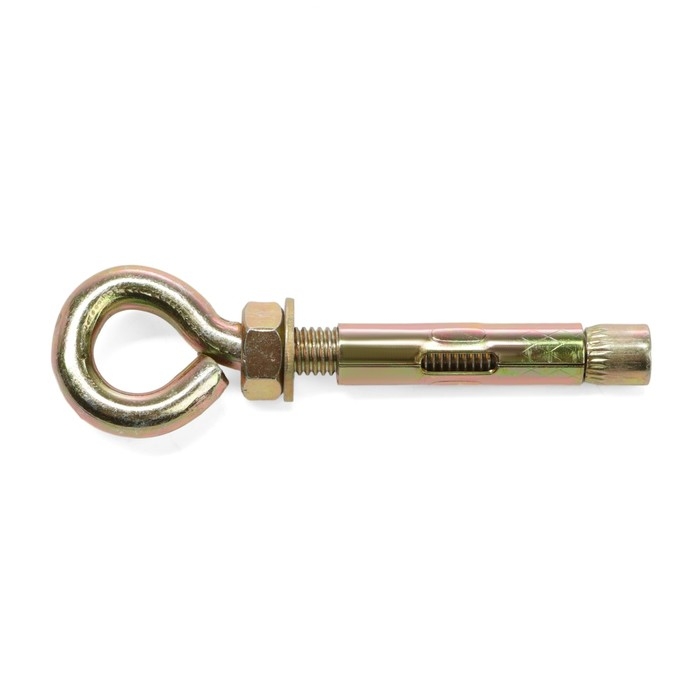 Анкерный болт СТРОЙБАТ, с кольцом, оцинкованный, 12x70 мм