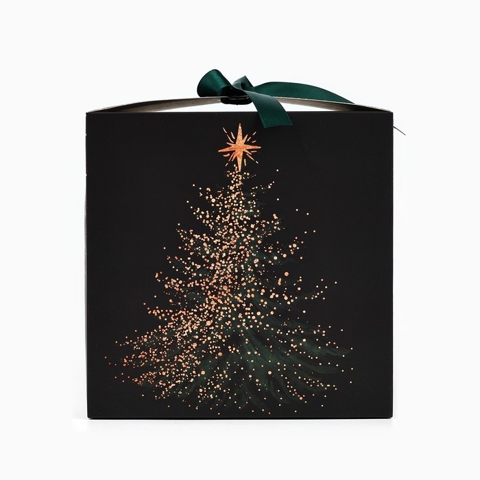 Коробка подарочная новогодняя складная &laquo;С Новым годом&raquo;, 18 х 18 х 18 см, Новый год